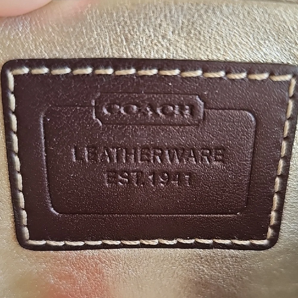 Coach Lili 65th Anniversary Legacy Woven Champagne Turnlock Wallet VERY RARE